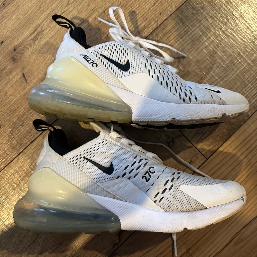 Nike Air Max 270 White and Black Sneakers